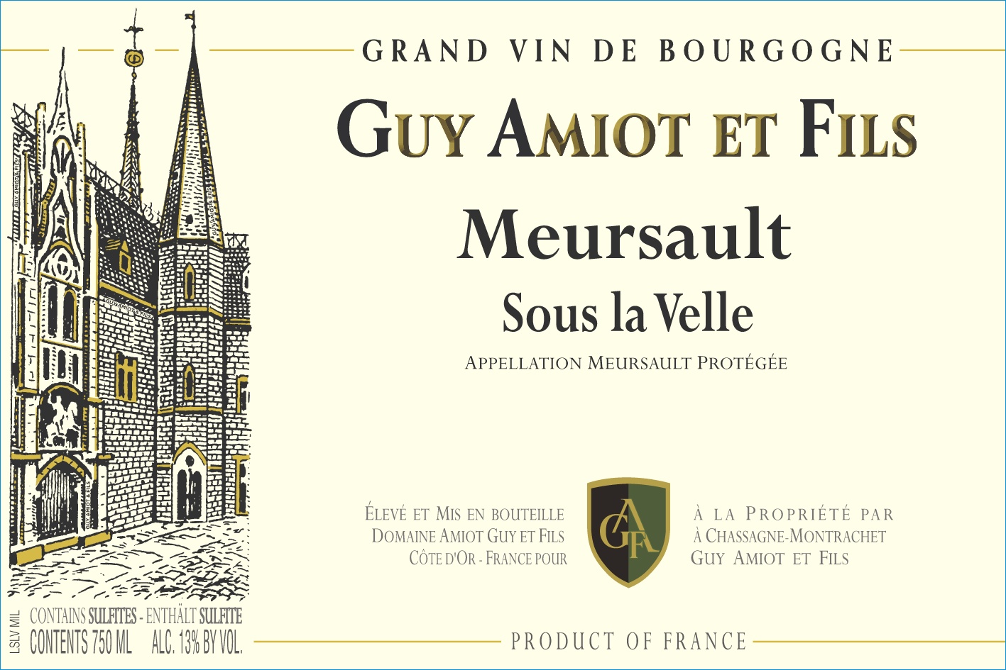 Michael Corso Selections - Domaine Guy Amiot et Fils - Chassagne